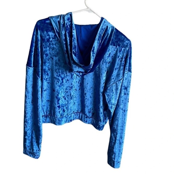 FABLETICS Crushed Velour Zip Up Hoodie Size M - Picture 10 of 13